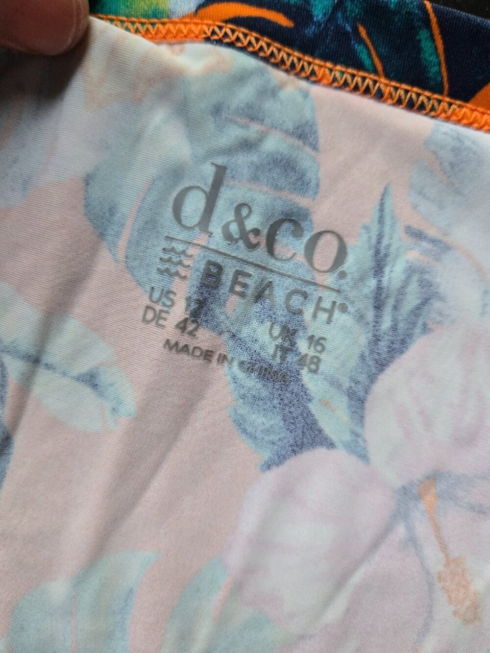 Denim Co Swim Dress Floral 12 Floral